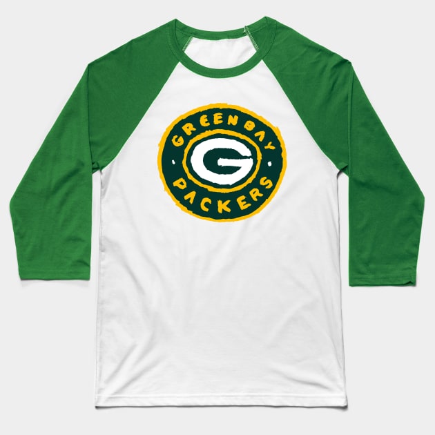 Green Bay Packeeeers 08 Baseball T-Shirt by Very Simple Graph